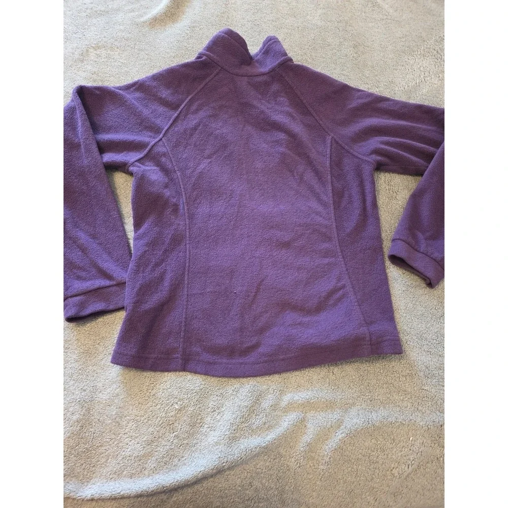Columbia Sportswear Full Zip Up Fleece Jacket Purple‎ Size 18/20 Kid's